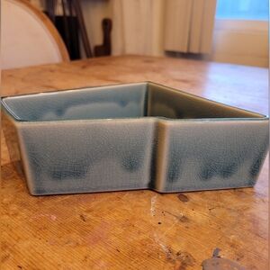 Vintage Ikebana Otagiri Japanese Import Pottery Mid-Century Footed Vase Bowl